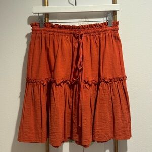 Women's Orange Skirt